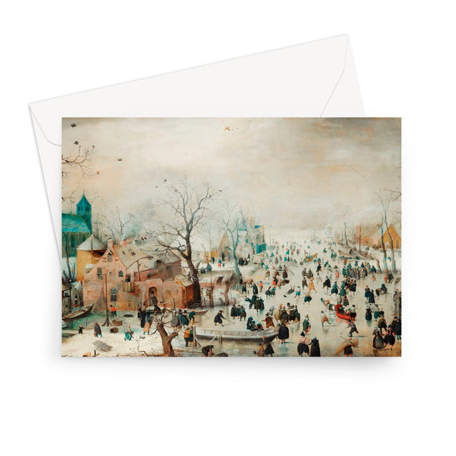 Winter Landscape with Ice Skaters (1608)