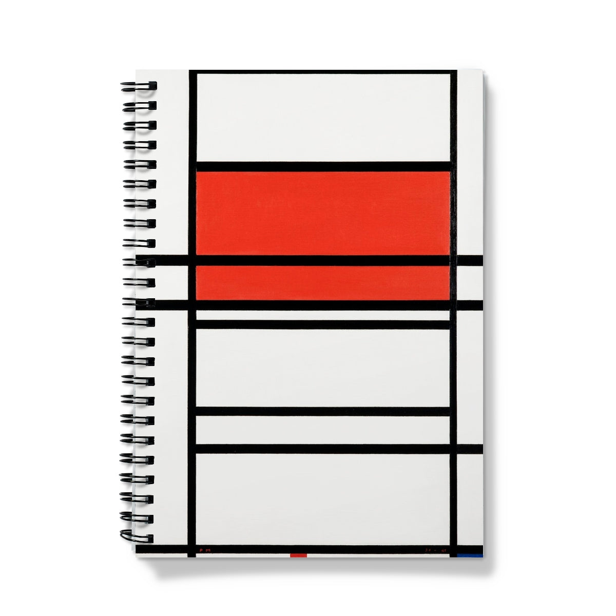 'Composition No. 4 with Red and Blue' by Piet Mondrian Notebook – Arty ...