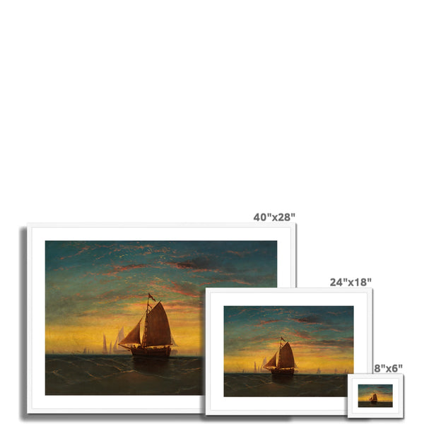 Boston Harbour Framed & Mounted Print