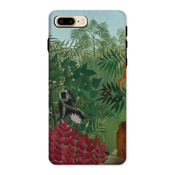 Tropical Forest & Monkeys Tough Phone Case