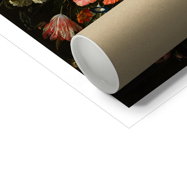 Vintage Metal Vase Flowers Photo Art Print