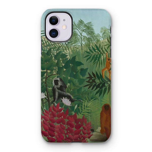 Tropical Forest & Monkeys Tough Phone Case